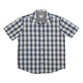 CARHARTT Mens Blue & Grey Check Shirt XL Cotton Blend Casual Workwear