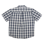 CARHARTT Mens Blue & Grey Check Shirt XL Cotton Blend Casual Workwear
