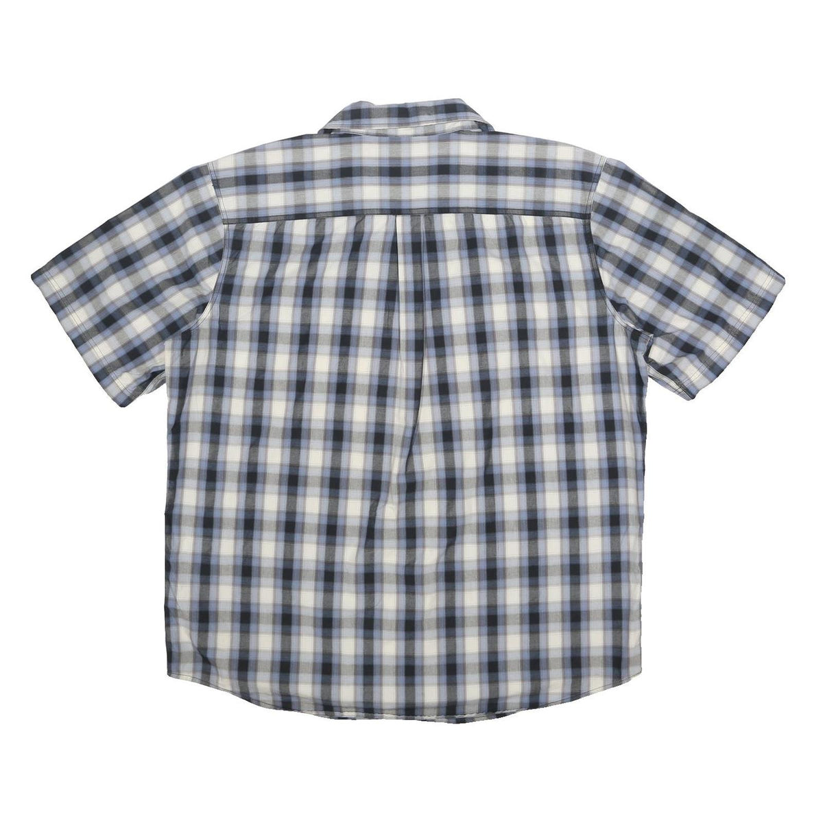 CARHARTT Mens Blue & Grey Check Shirt XL Cotton Blend Casual Workwear