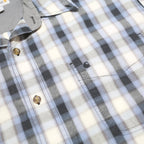 CARHARTT Mens Blue & Grey Check Shirt XL Cotton Blend Casual Workwear