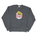 CHAMPION Mens Grey IUPUI Jaguars Crew Neck L Cotton Sweatshirt Pullover