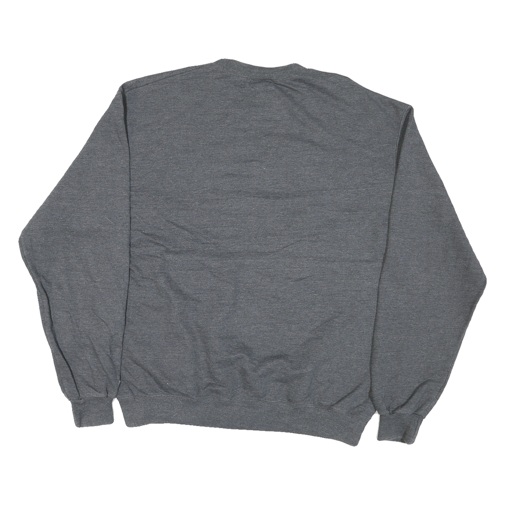 CHAMPION Mens Grey IUPUI Jaguars Crew Neck L Cotton Sweatshirt Pullover