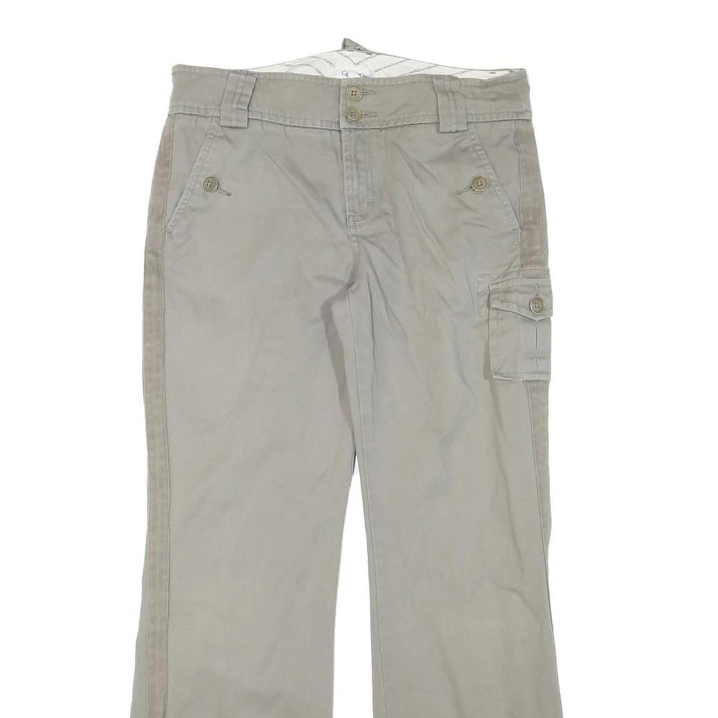 CALVIN KLEIN Mens Cotton Blend Beige Regular Straight Trousers W37 L29 Casual