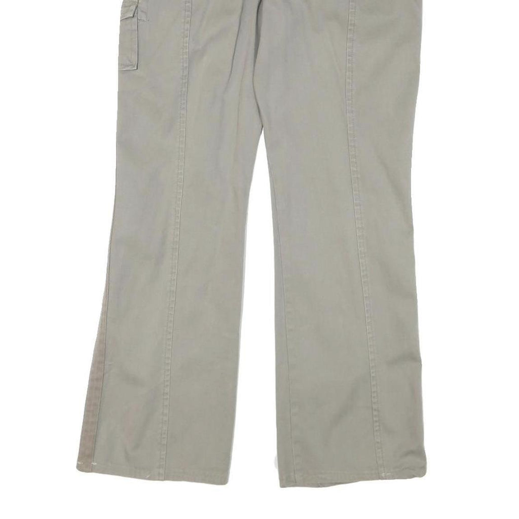 CALVIN KLEIN Mens Cotton Blend Beige Regular Straight Trousers W37 L29 Casual