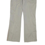 CALVIN KLEIN Mens Cotton Blend Beige Regular Straight Trousers W37 L29 Casual