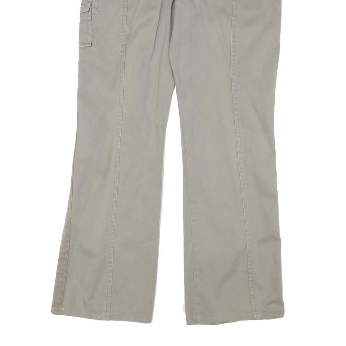 CALVIN KLEIN Mens Cotton Blend Beige Regular Straight Trousers W37 L29 Casual