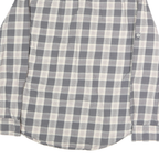 TOMMY HILFIGER Mens Grey & Cream Check Shirt L Cotton Long Sleeve Casual Fashion
