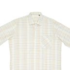 Mens Shirt Beige Check L