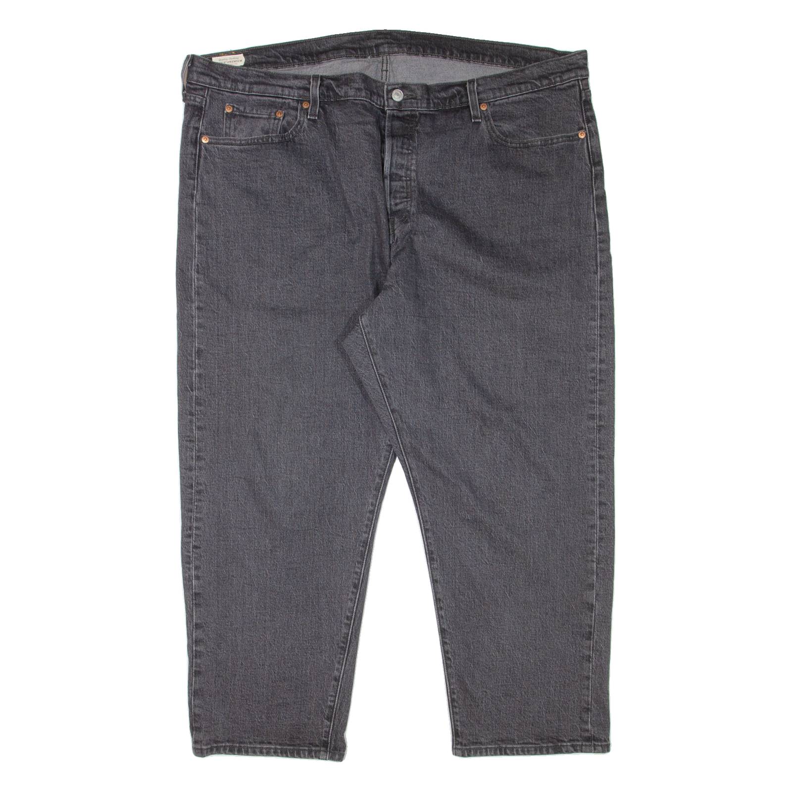 LEVI'S 501 BIG E Jeans Womens Grey Regular Straight W44 L26