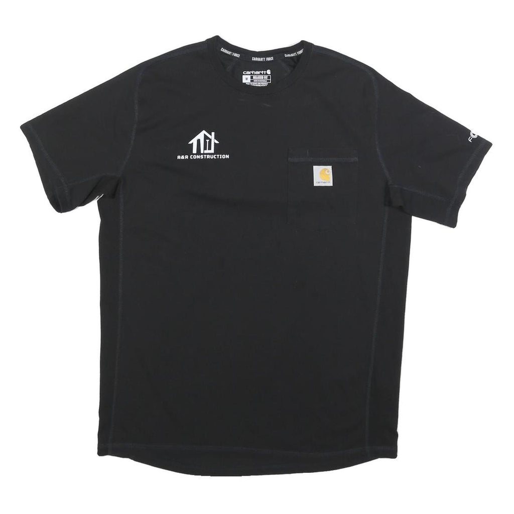 CARHARTT Mens Black & Yellow Graphic T-Shirt M Short Sleeve Crew Neck