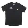 CARHARTT Mens Black & Yellow Graphic T-Shirt M Short Sleeve Crew Neck