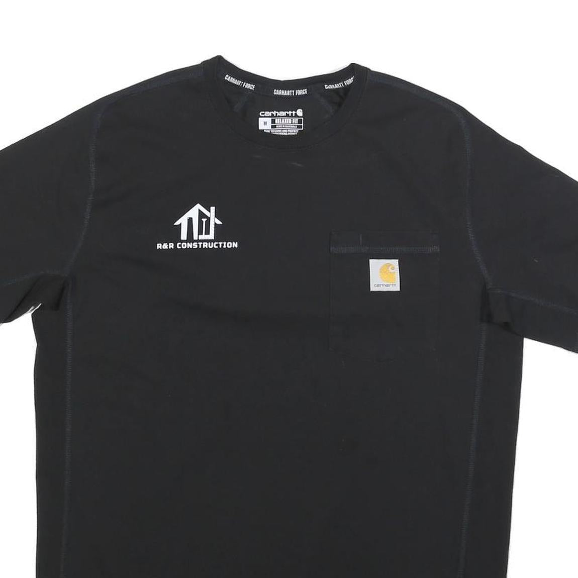 CARHARTT Mens Black & Yellow Graphic T-Shirt M Short Sleeve Crew Neck