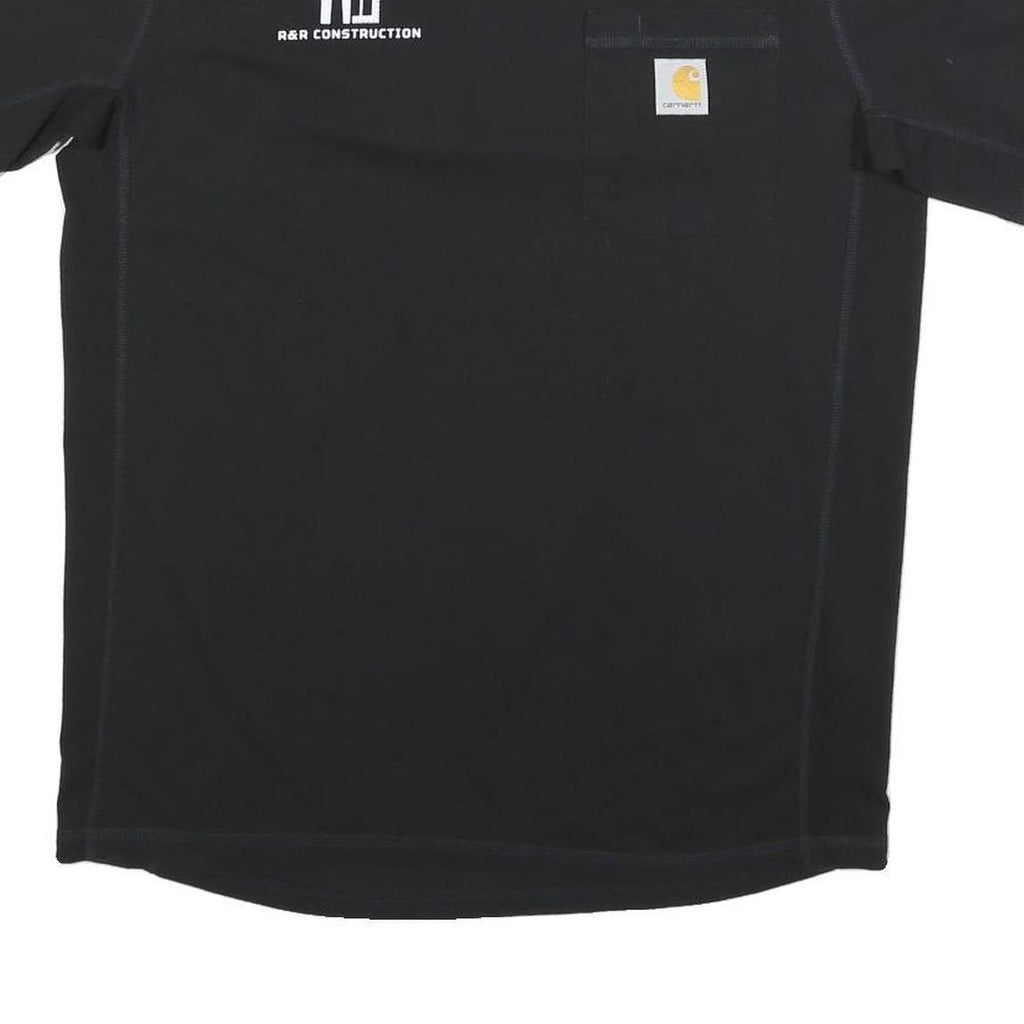 CARHARTT Mens Black & Yellow Graphic T-Shirt M Short Sleeve Crew Neck