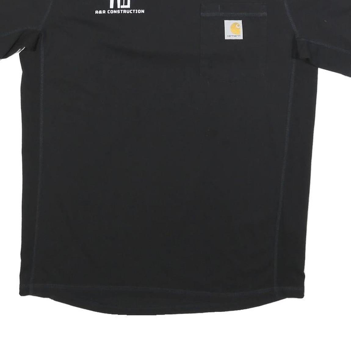 CARHARTT Mens Black & Yellow Graphic T-Shirt M Short Sleeve Crew Neck