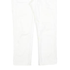TRUE RELIGION Womens White Regular Fit Straight Cotton Blend Jeans W30 L26 Zip