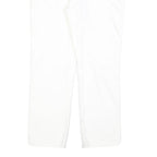 TRUE RELIGION Womens White Regular Fit Straight Cotton Blend Jeans W30 L26 Zip