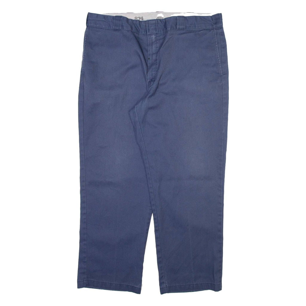 DICKIES 874 Workwear Mens Trousers Blue Regular Straight W38 L28