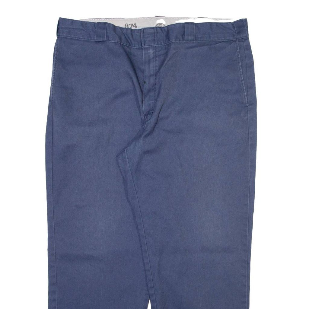 DICKIES 874 Workwear Mens Trousers Blue Regular Straight W38 L28