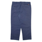 DICKIES 874 Workwear Mens Trousers Blue Regular Straight W38 L28
