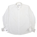PIERRE MARTIN Mens Plain Shirt White Long Sleeve XL