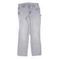 CARHARTT Womens Cotton Blend Slim Grey Workwear Trousers W28 L30 Utility Zip