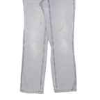 CARHARTT Womens Cotton Blend Slim Grey Workwear Trousers W28 L30 Utility Zip