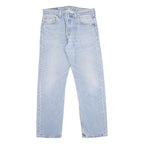 LEVI'S 501 Mens Jeans Blue Regular Straight Denim Light W34 L30 Classic Button