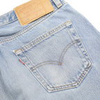 LEVI'S 501 Mens Jeans Blue Regular Straight Denim Light W34 L30 Classic Button