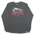 NFL Mens Grey Kansas City Chiefs Long Sleeve Crew Neck T-Shirt XL Cotton Blend