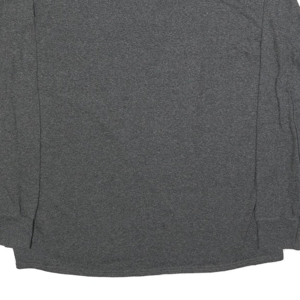 NFL Mens Grey Kansas City Chiefs Long Sleeve Crew Neck T-Shirt XL Cotton Blend