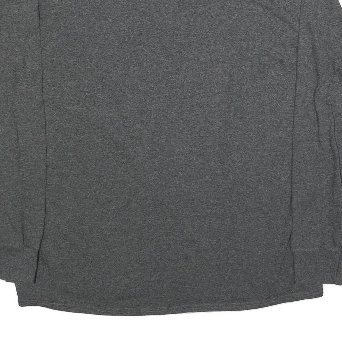 NFL Mens Grey Kansas City Chiefs Long Sleeve Crew Neck T-Shirt XL Cotton Blend