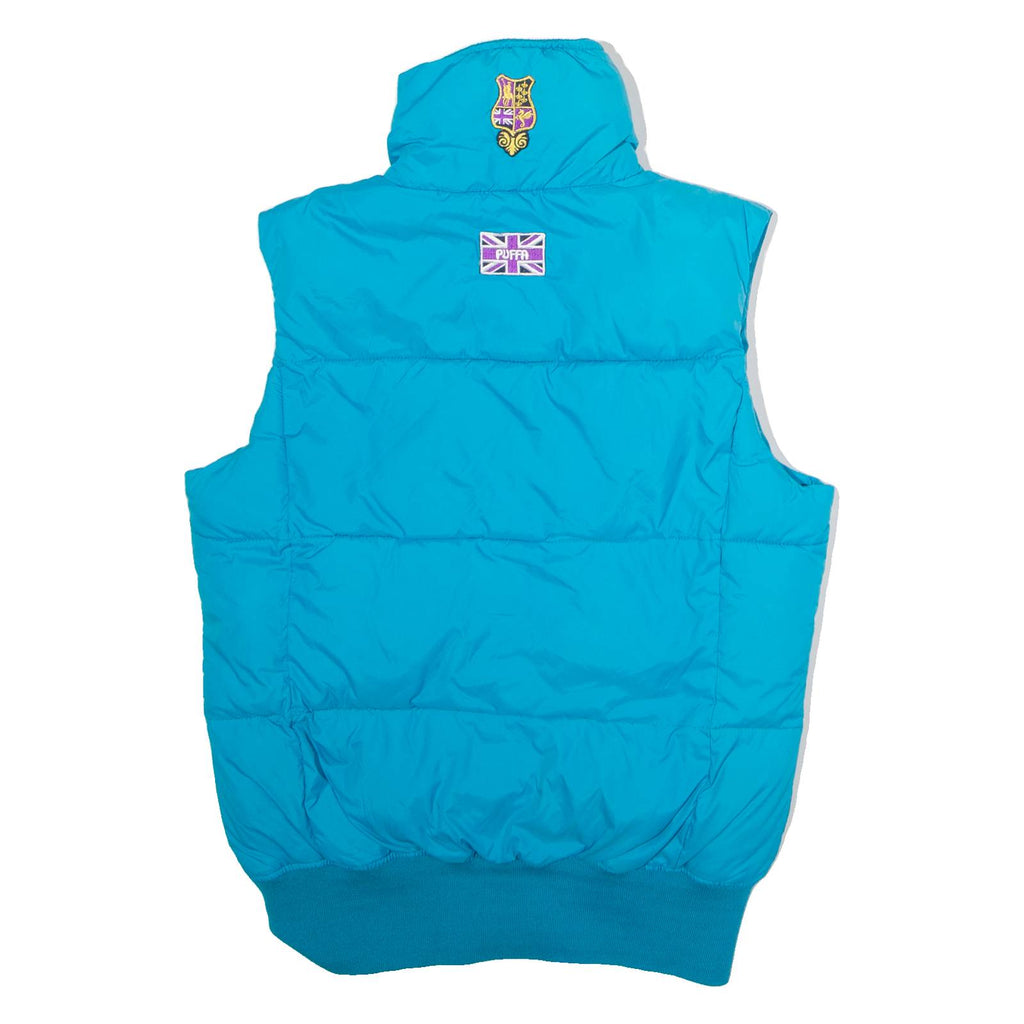 PUFFA Womens Puffer Gilet Blue Nylon UK 12
