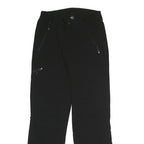 CRANE Womens Polyester Black Regular Fit Straight Leg Trousers W26 L29 Zip