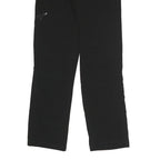 CRANE Womens Polyester Black Regular Fit Straight Leg Trousers W26 L29 Zip