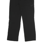 CRANE Womens Polyester Black Regular Fit Straight Leg Trousers W26 L29 Zip