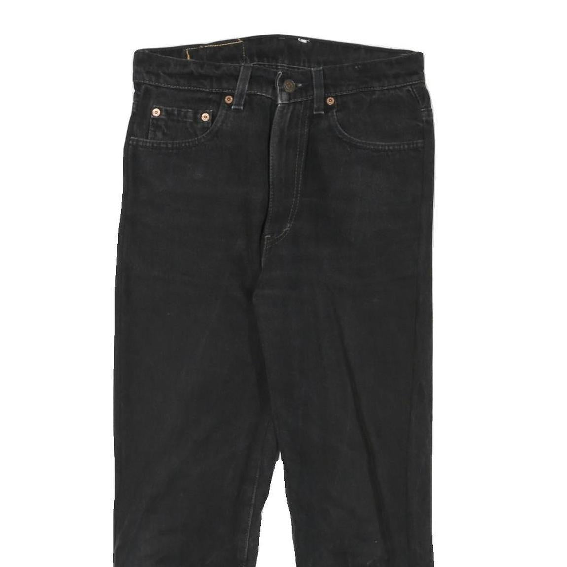 LEVI'S Womens Black Slim Skinny Denim Jeans W28 L23 Classic Fit Zip Closure