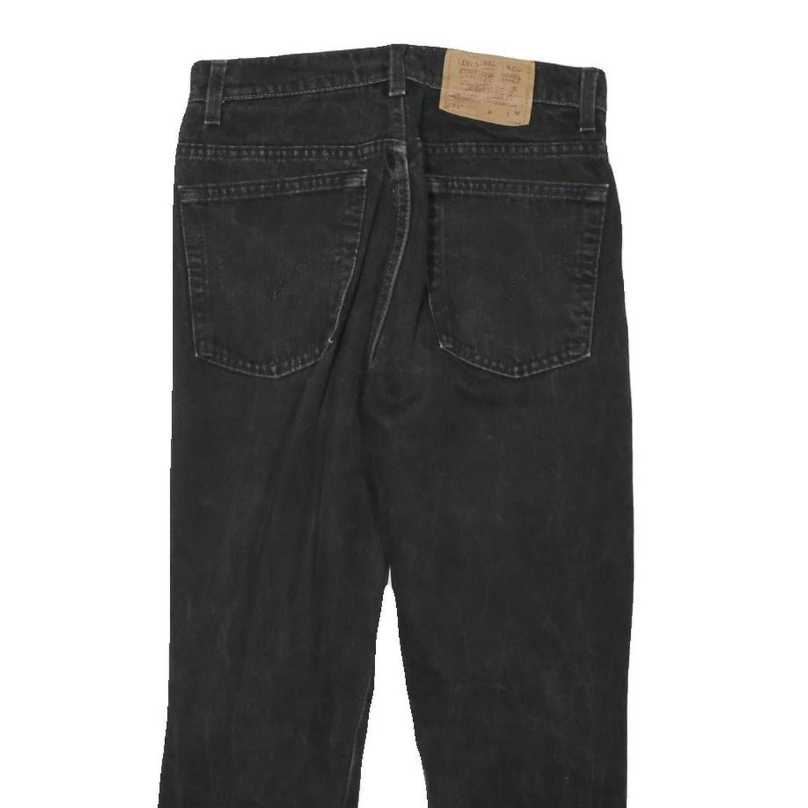 LEVI'S Womens Black Slim Skinny Denim Jeans W28 L23 Classic Fit Zip Closure