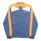 PUMA Boys Blue & Orange Zip Jacket 2XL Polyester Sportswear