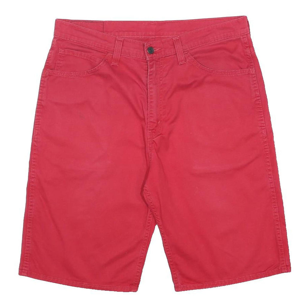 LEVI'S Mens Shorts Red M W34 Casual Cotton Blend Classic Fit