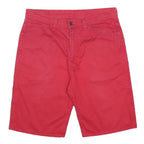 LEVI'S Mens Shorts Red M W34 Casual Cotton Blend Classic Fit