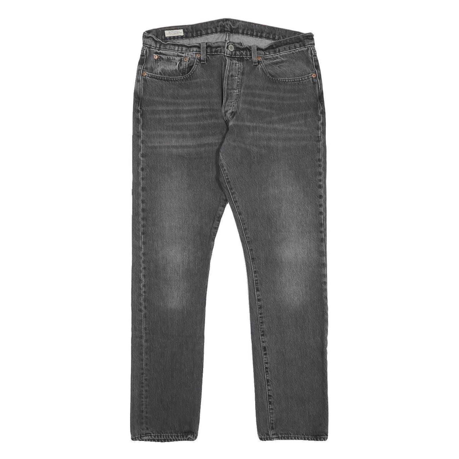 LEVI'S 501S BIG E Womens Slim Jeans Denim Dark W34 L32 Authentic Vintage