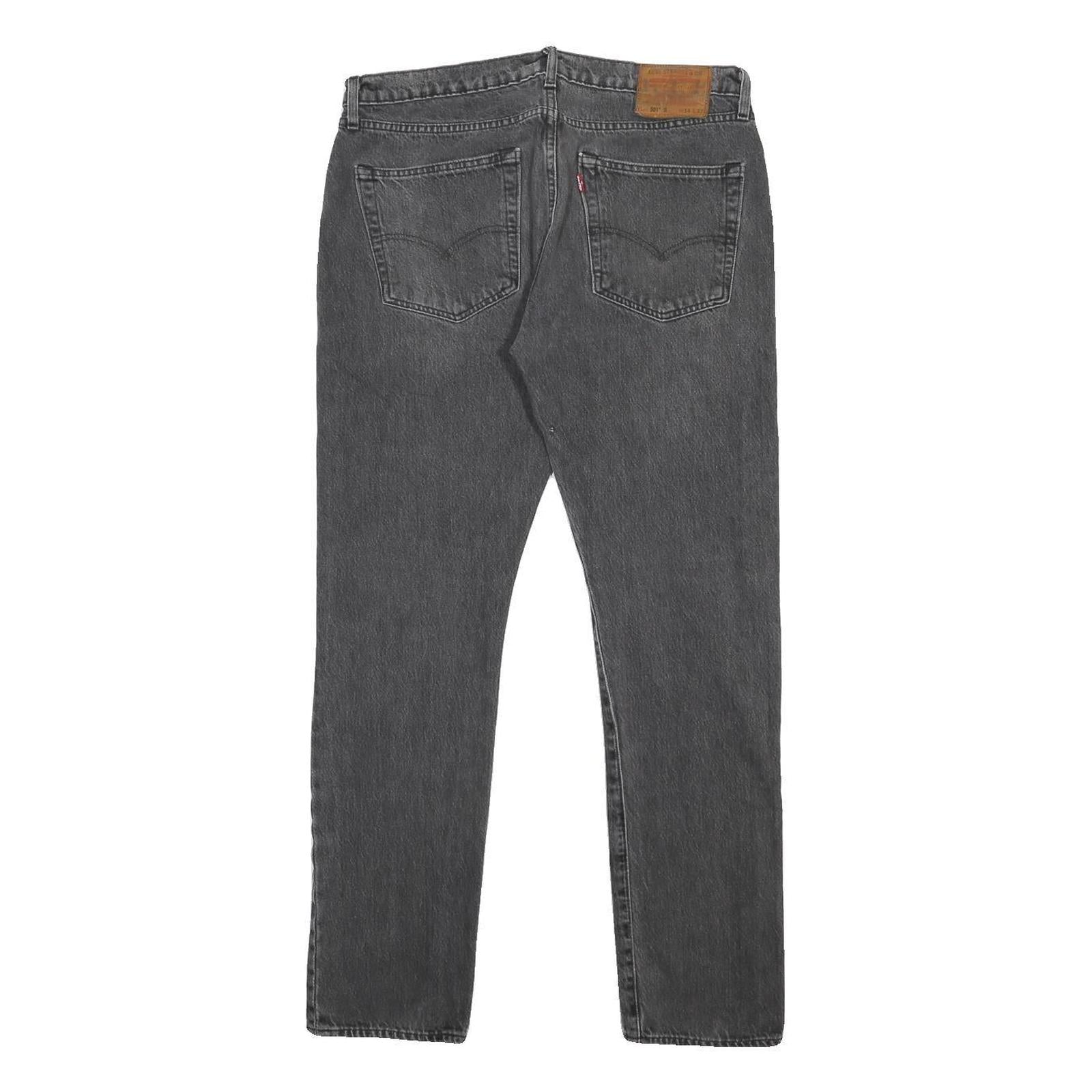 LEVI'S 501S BIG E Womens Slim Jeans Denim Dark W34 L32 Authentic Vintage