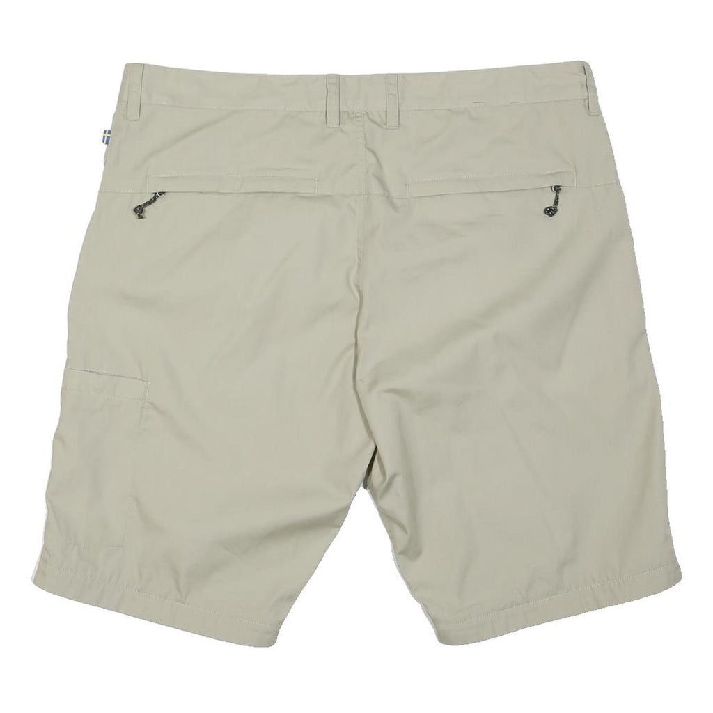 FJALLRAVEN Mens Shorts Beige Casual Plain L W38 Lightweight Durable