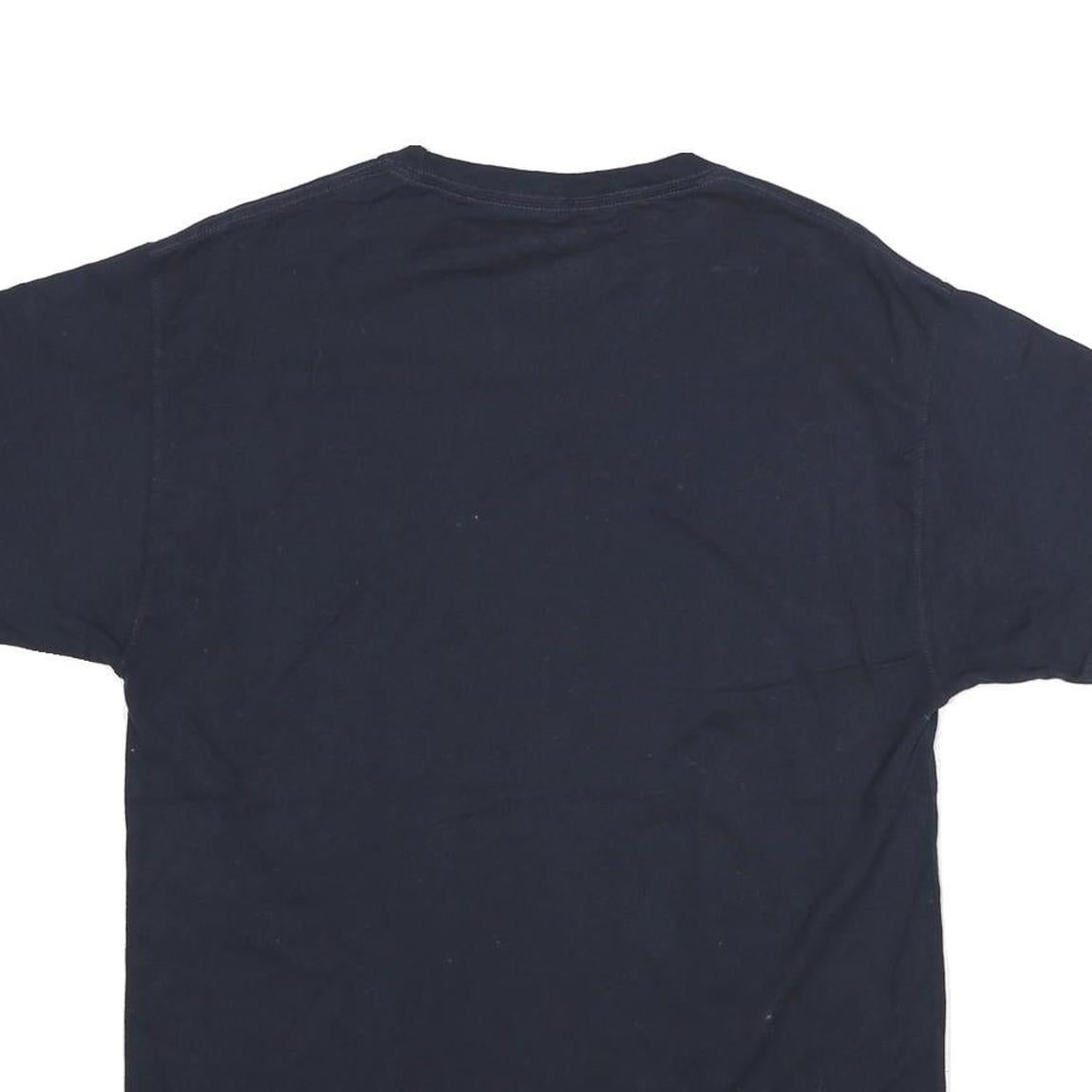 CHAMPION Mens Black Classic L Short Sleeve Crew Neck Logo Embroidered T-Shirt