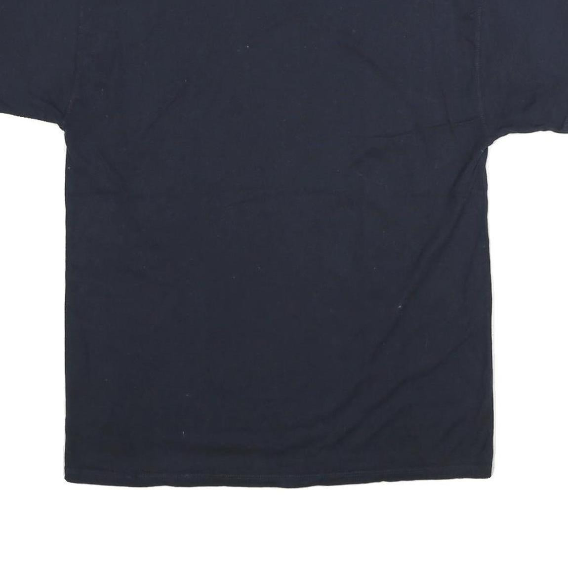 CHAMPION Mens Black Classic L Short Sleeve Crew Neck Logo Embroidered T-Shirt