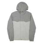 LEVI'S Mens Grey & Light Grey Zip Jacket M Polyester Blend Lightweight Hooded