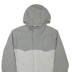 LEVI'S Mens Grey & Light Grey Zip Jacket M Polyester Blend Lightweight Hooded