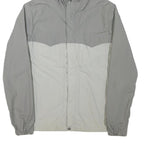 LEVI'S Mens Grey & Light Grey Zip Jacket M Polyester Blend Lightweight Hooded