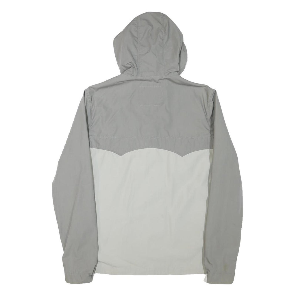 LEVI'S Mens Grey & Light Grey Zip Jacket M Polyester Blend Lightweight Hooded