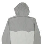 LEVI'S Mens Grey & Light Grey Zip Jacket M Polyester Blend Lightweight Hooded